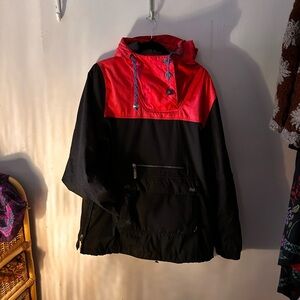 Women's Black and pink Ski snowboard anorak jacket
